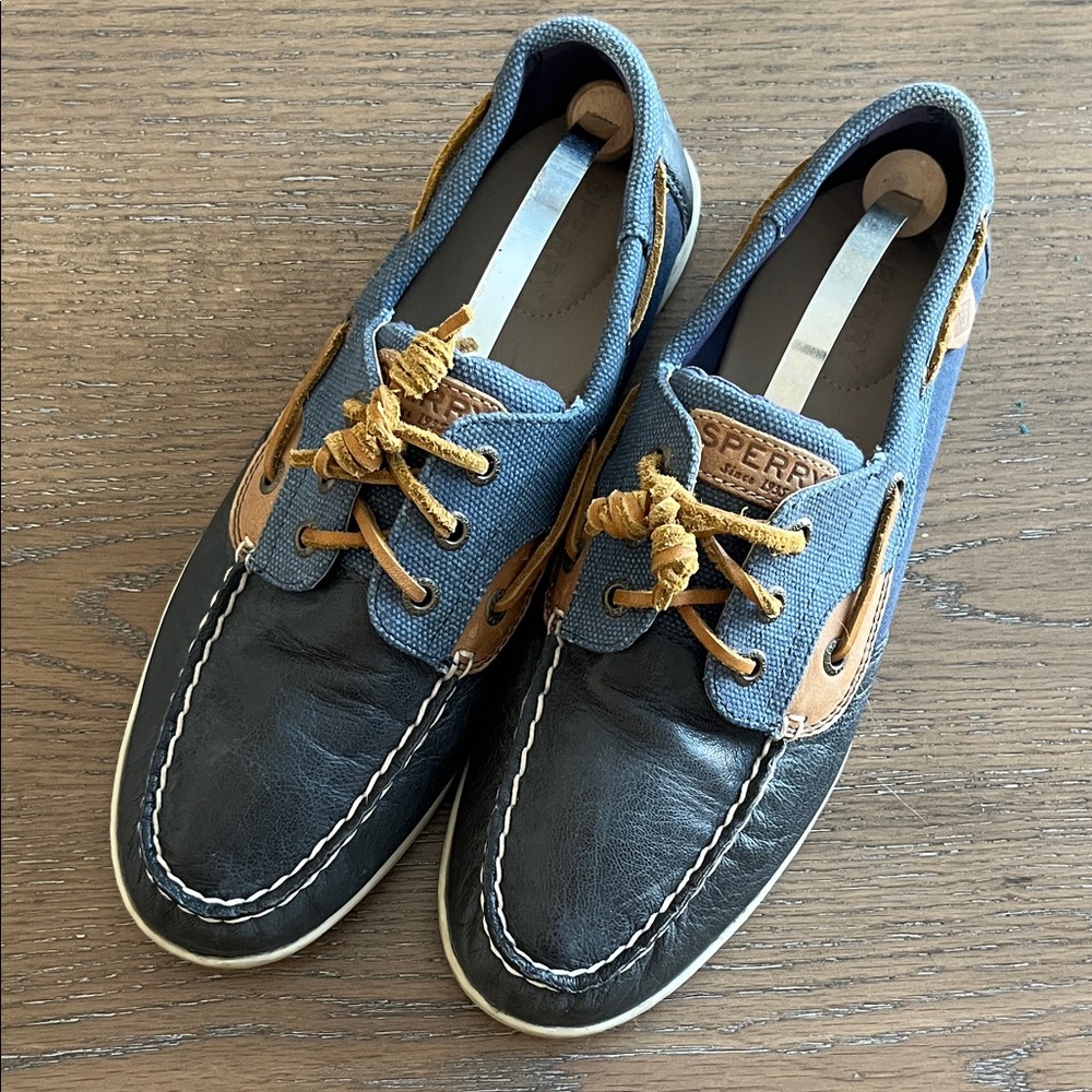 Sperry Women's Songfish Waxy‎ Canvas Boat Shoes  Size 10